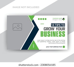 Corporate business and digital marketing agency  video thumbnail or web banner template
