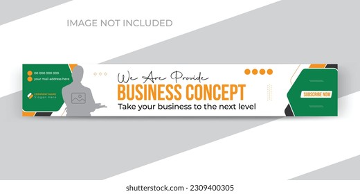 Corporate business and digital marketing agency youtube cover or web banner template