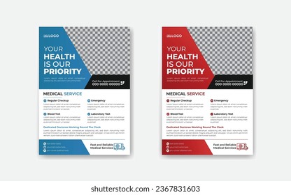 Corporate business digital marketing agency flyer design and poster cover template