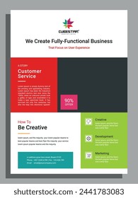 Corporate business digital marketing agency flyer design and brochure cover template