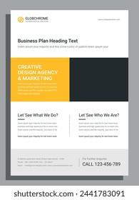 Corporate business digital marketing agency flyer design and brochure cover template