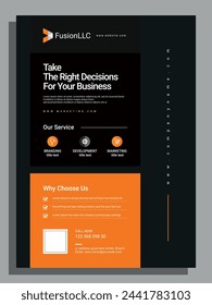 Corporate business digital marketing agency flyer design and brochure cover template