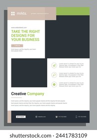 Corporate business digital marketing agency flyer design and brochure cover template