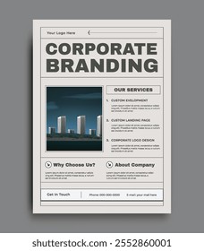 Negócios corporativos, folheto de folheto de marketing digital capa design layout fundo, folheto em a4 modelo