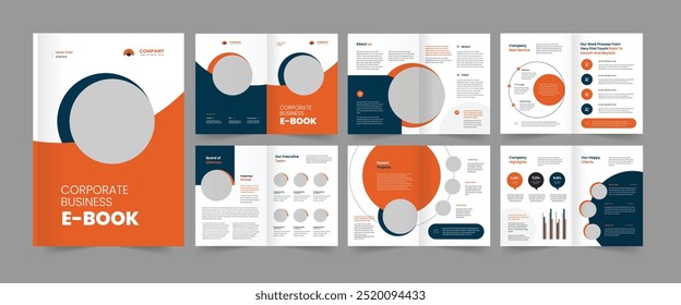 Corporate business ebook template clean ebook layout book design