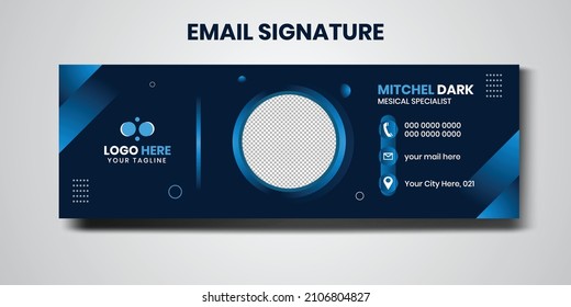 Corporate business email signature design. Branding of company. Individual or business identity.