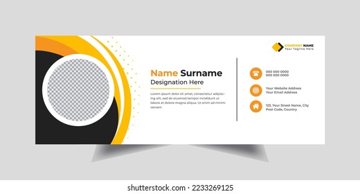 Corporate Business email signature Template Design