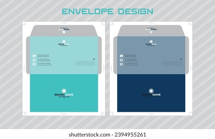corporate business envelope design template.