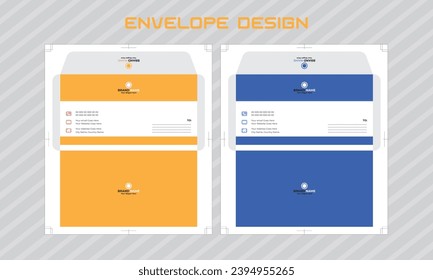 corporate business envelope design template.