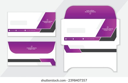 Corporate Business Envelope design template, Creative Modern Envelope Template.