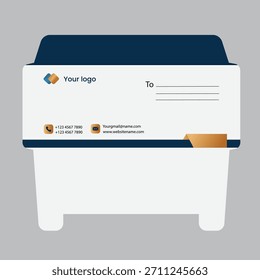Diseño de Plantilla de sobre de negocio corporativo
