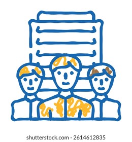 corporate business ethics doodle icon sketch vector. corporate business ethics sign. isolated symbol illustration