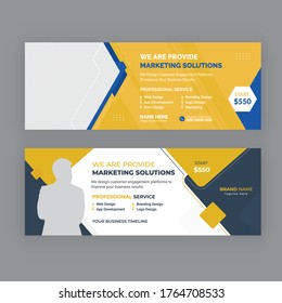 Corporate Business Facebook Cover Banner Design or Business Web banner set vector. 