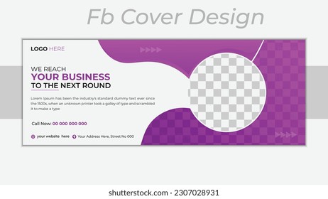 Corporate Business Facebook Cover Design Template, Minimal and Creative Business Web Banner Design