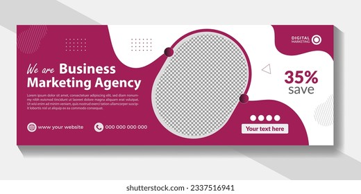 corporate business Facebook cover design template