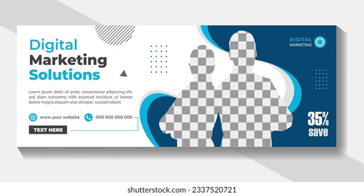Corporate business facebook cover social media banner and web banner template design