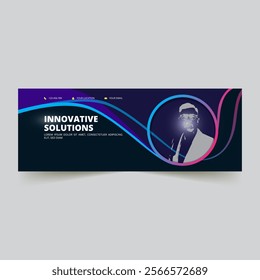 Corporate business facebook cover template