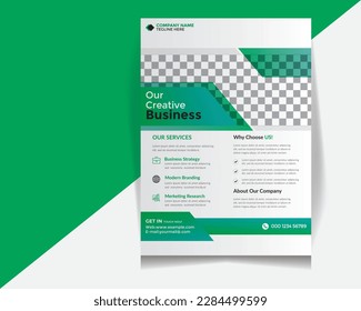 Corporate Business Flayer design. corporate agency flayer design template.