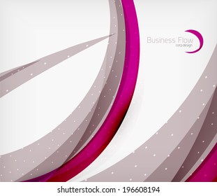 Corporate business flowing lines brochure or presentation template