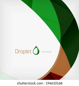 Corporate business flowing lines brochure or presentation template