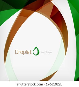 Corporate business flowing lines brochure or presentation template