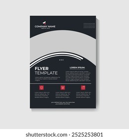 Corporate business flyer template design,  A4 poster cover book design.