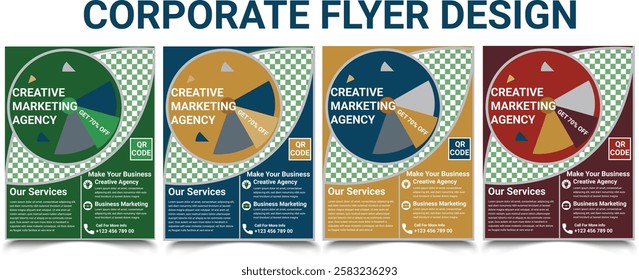 Corporate Business flyer, abstract business Leaflet Flyer vector design presentation layout a4 size