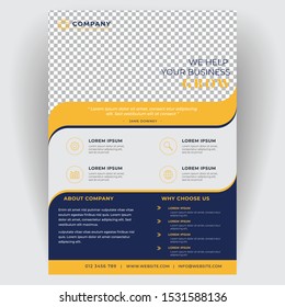 Corporate business flyer brochure creative design. Template cover modern layout, annual report, poster, magazine, pamphlet. For the advertising business company concept. Layout template in A4 size.

