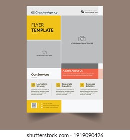 Corporate Business flyer design a4 template. Vector illustration