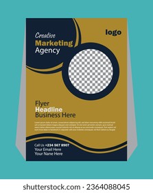Diseño de volante empresarial. Plantilla de póster publicitario creativo. Diseño del prospecto para impresión. 