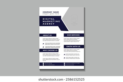 Corporate Business Flyer Design and Digital Marketing Business Flyer Template