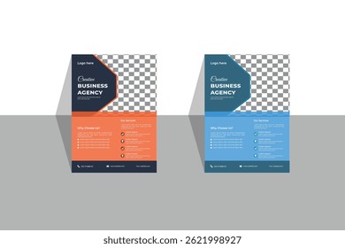 Corporate business flyer design eps