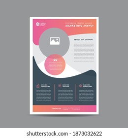 Corporate Business Flyer Design or Handout and leaflet design or Marketing sheet Brochure Design