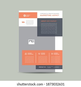 Corporate Business Flyer Design Or Handout And Leaflet Design Or Marketing Sheet Brochure Design