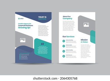 Corporate Business Flyer Design Or Handout And Leaflet Design Or Marketing Sheet Brochure Design