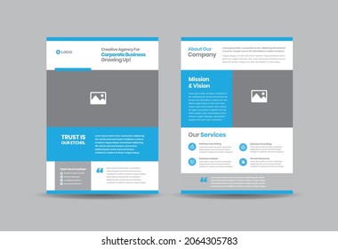 Corporate Business Flyer Design Or Handout And Leaflet Design Or Marketing Sheet Brochure Design