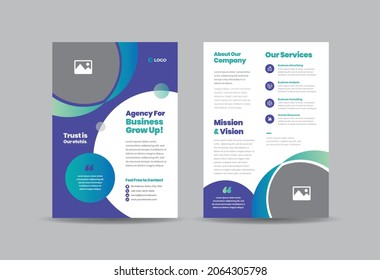 Corporate Business Flyer Design or Handout and leaflet design or Marketing sheet Brochure Design