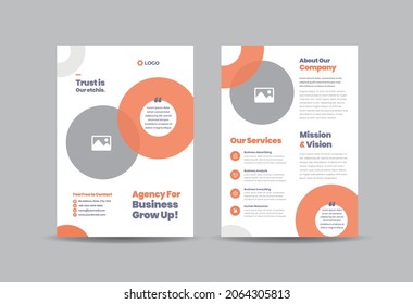 Corporate Business Flyer Design or Handout and leaflet design or Marketing sheet Brochure Design
