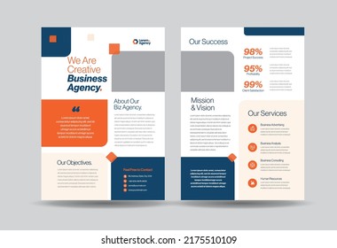 Corporate Business Flyer Design oder Handout und Broschüren Design oder Marketing-Sheet Broschüre Design