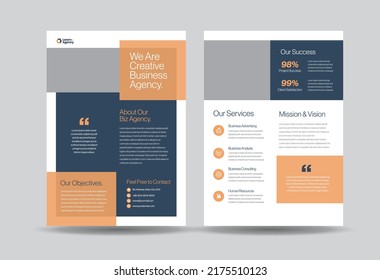 Corporate Business Flyer Design Or Handout And Leaflet Design Or Marketing Sheet Brochure Design