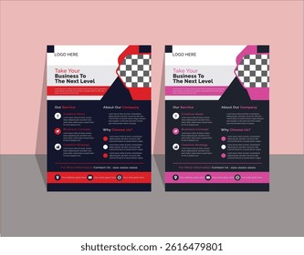 Corporate business flyer design in ILLUSTOR 
