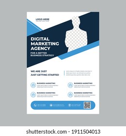 Corporate Business Flyer design layout shape