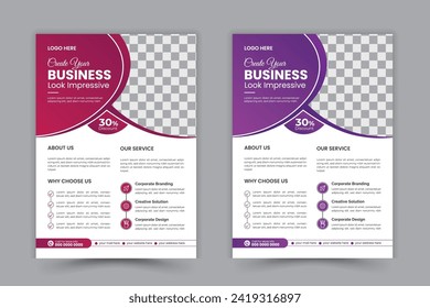 corporate business flyer design tamplate for vector