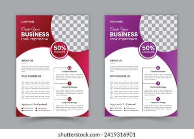 corporate business flyer design tamplate for vector
