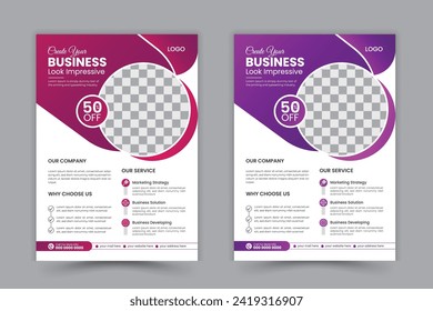 corporate business flyer design tamplate for vector