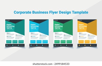 Corporate Business Flyer Design Tamplate with Color Varietion.. flyer design.. corporate flyer design..