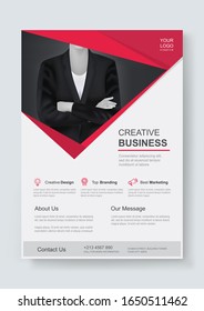 Corporate Business Flyer Design Template. Can use to Brochure, Leaflets, Pamphlet, Annual Report, Presentation, Company profile, Banner, Magazine, Poster, Portfolio. Print template design in A4