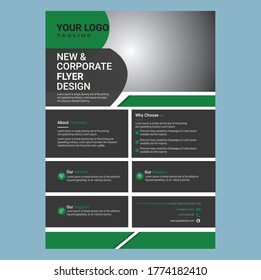 Corporate business flyer design template  business flyer layout design vector