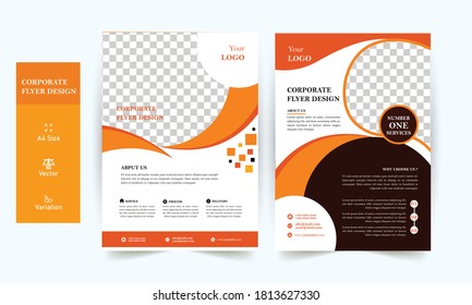 corporate business flyer, flyer design template,  A4 size flyer, creative flyer, abstract design, templates