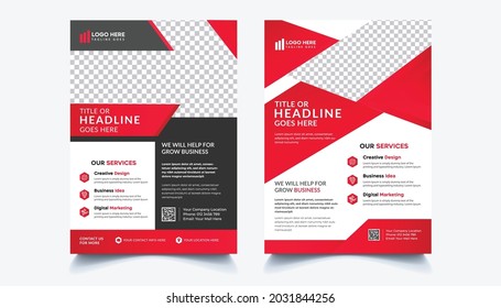 Corporate Business Flyer Design Template Print ready fully editable.
Creative Corporate Flyer poster For Business, A4 flyer design.